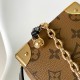 Louis Vuitton Noe Purse Nano Bucket Bag Brown Reverse Monogram Canvas LVB-024