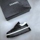 Chanel Popular Black White Sneakers