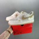 Gucci x Nike Air Force 1 '07 Low White Khaki Shoes Sneakers