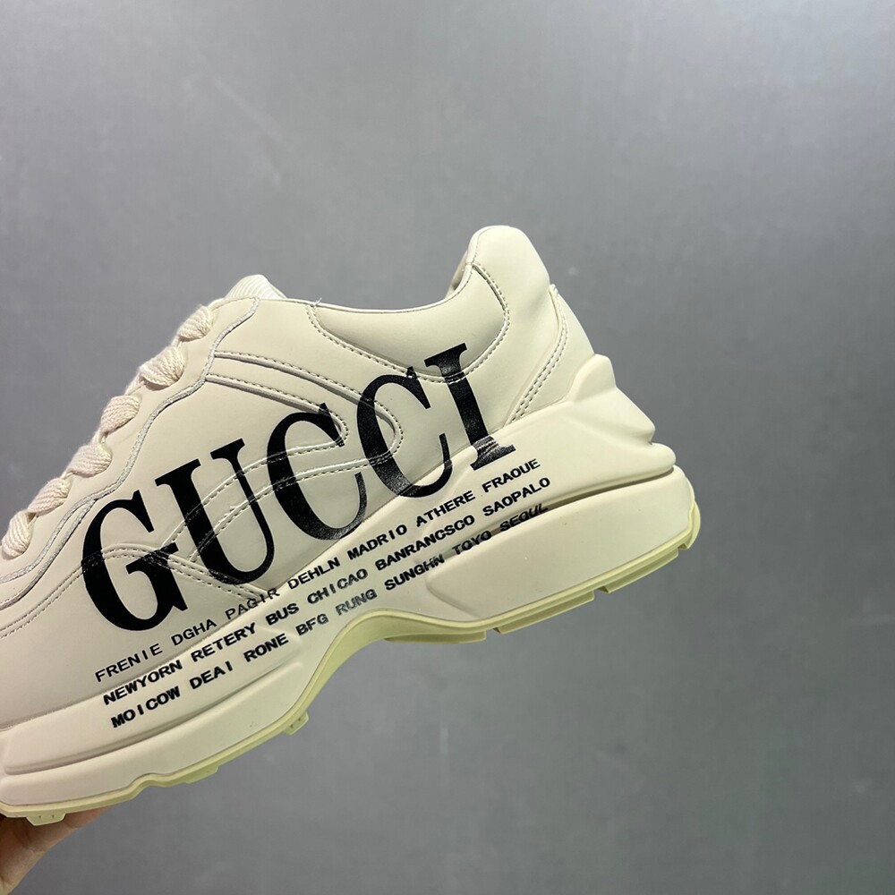 Gucci Rhyton Casual Sneaker Black Gucci Logo