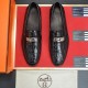 Hermes Crocodile Pattern Casual Loafers Leather Shoes HE-010