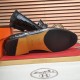 Hermes Crocodile Pattern Casual Loafers Leather Shoes HE-010