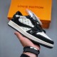 Louis Vuitton x Air Jordan Trainer Sneaker Black and White