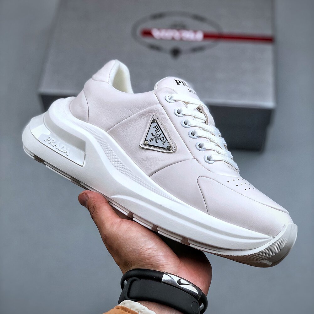 Prada Milano Casual Style Leather Sneakers PA-008