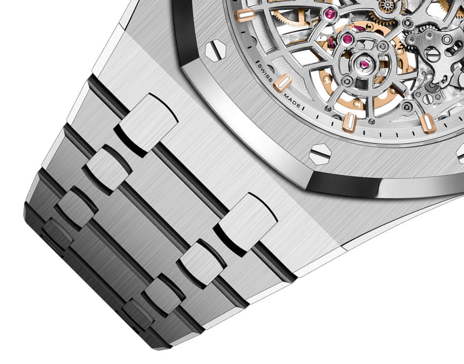 Audemars Piguet Royal Oak “JUMBO” EXTRA-THIN OPENWORKED “50TH ANNIVERSARY” Ref# 16204ST.OO.1240ST.01