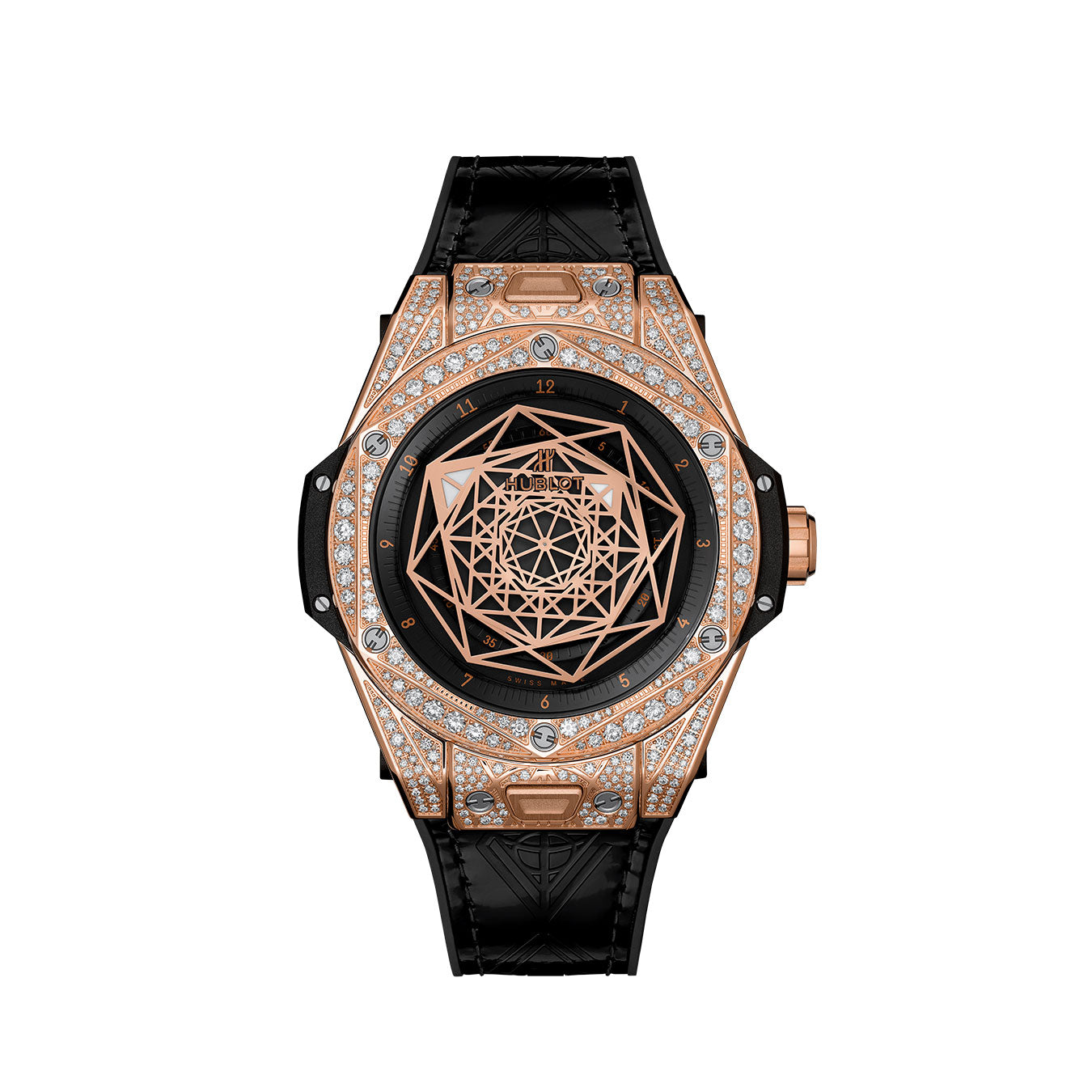 Hublot Big Bang SANG BLEU KING GOLD PAVÃ‰ Ref# 465.OS.1118.VR.1704.MXM18