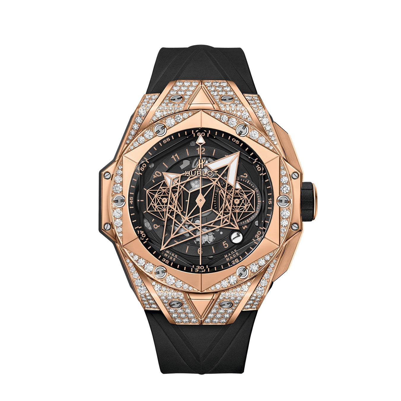 Hublot Big Bang SANG BLEU II KING GOLD PAVÃ‰ Ref# 418.OX.1108.RX.1604.MXM20