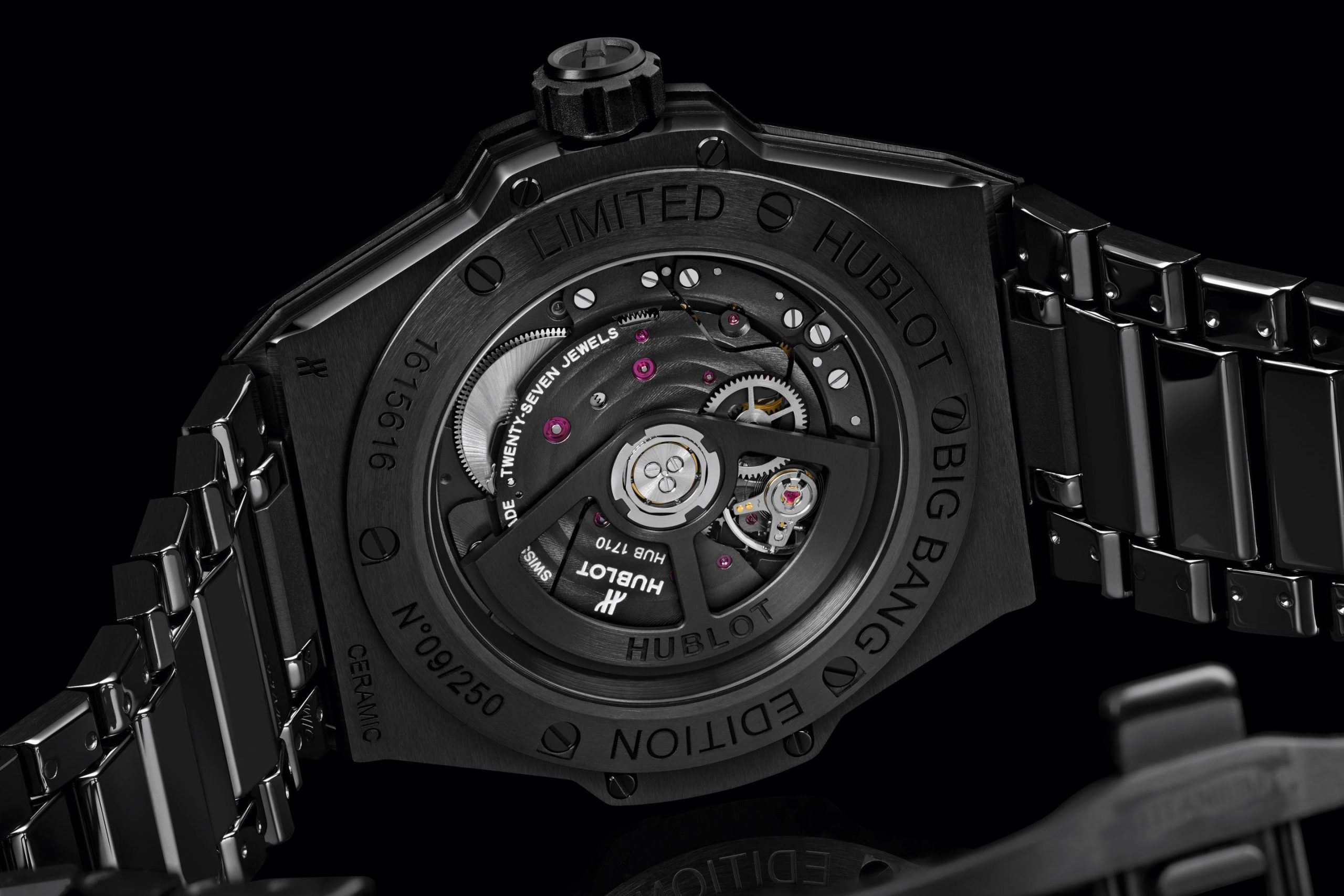 Hublot Big Bang INTEGRATED TIME ONLY ALL BLACK Ref# 456.CX.0140.CX