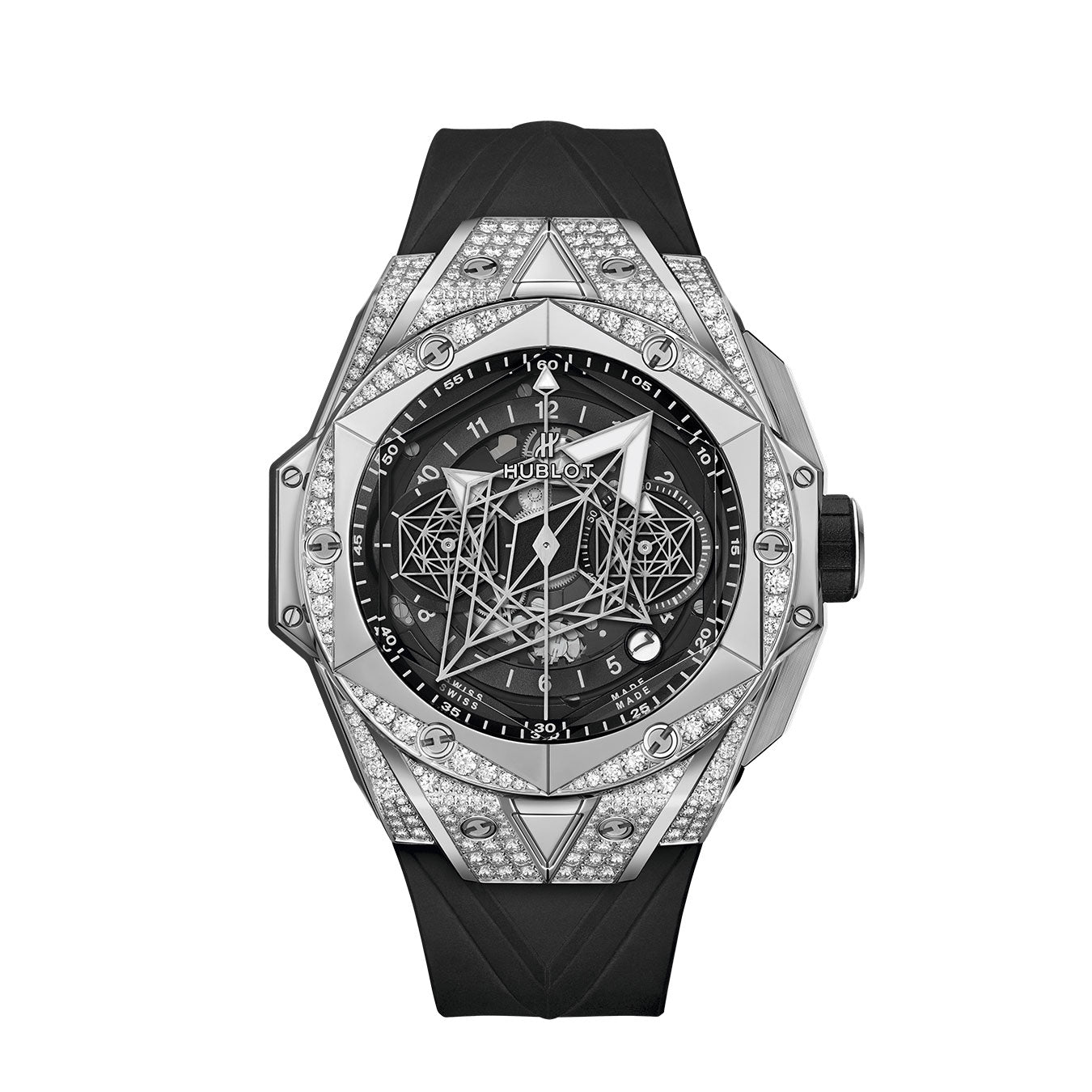 Hublot Big Bang SANG BLEU II TITANIUM PAVÃ‰ Ref# 418.NX.1107.RX.1604.MXM20