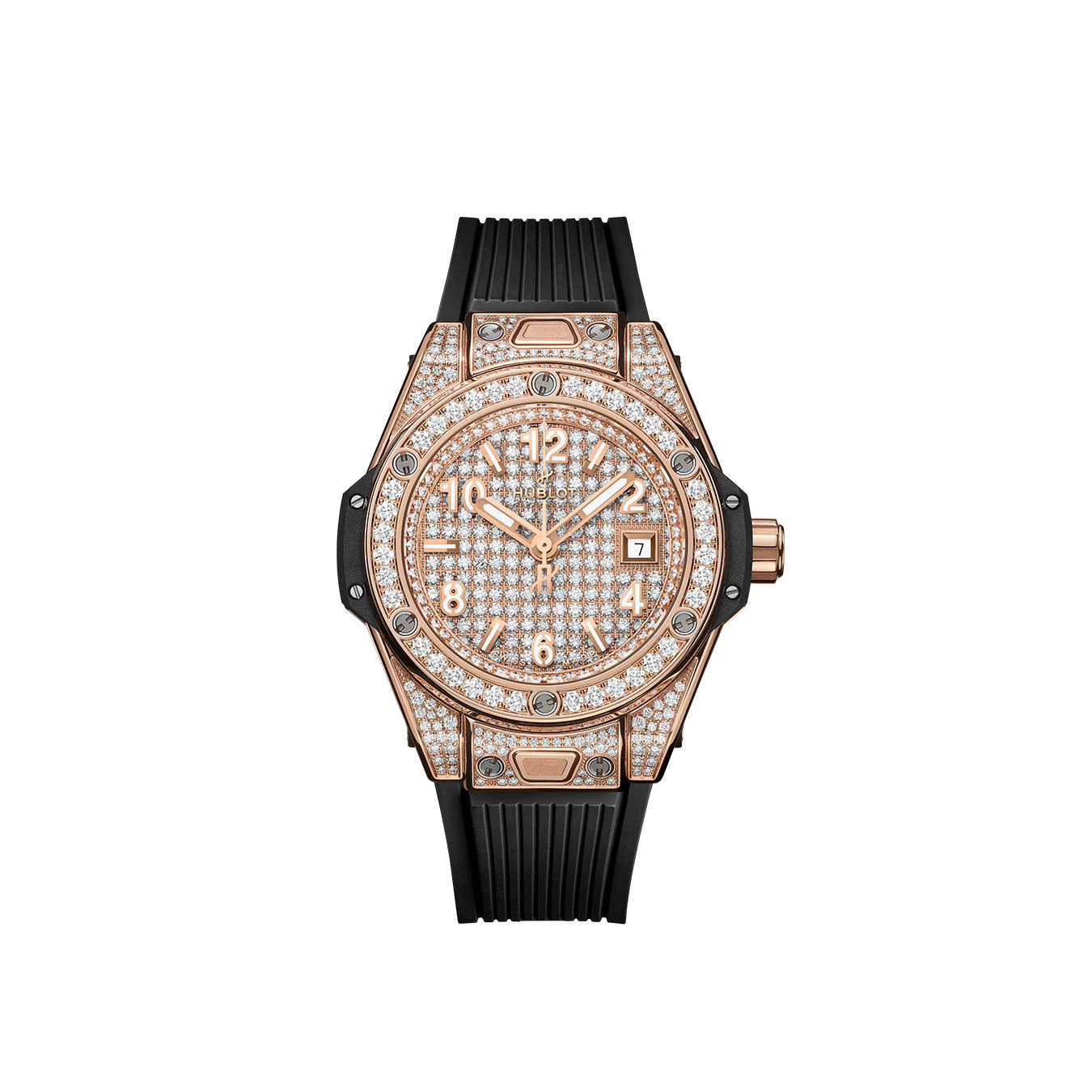 Hublot Big Bang ONE CLICK KING GOLD FULL PAVÃ‰ Ref# 485.OX.9000.RX.1604