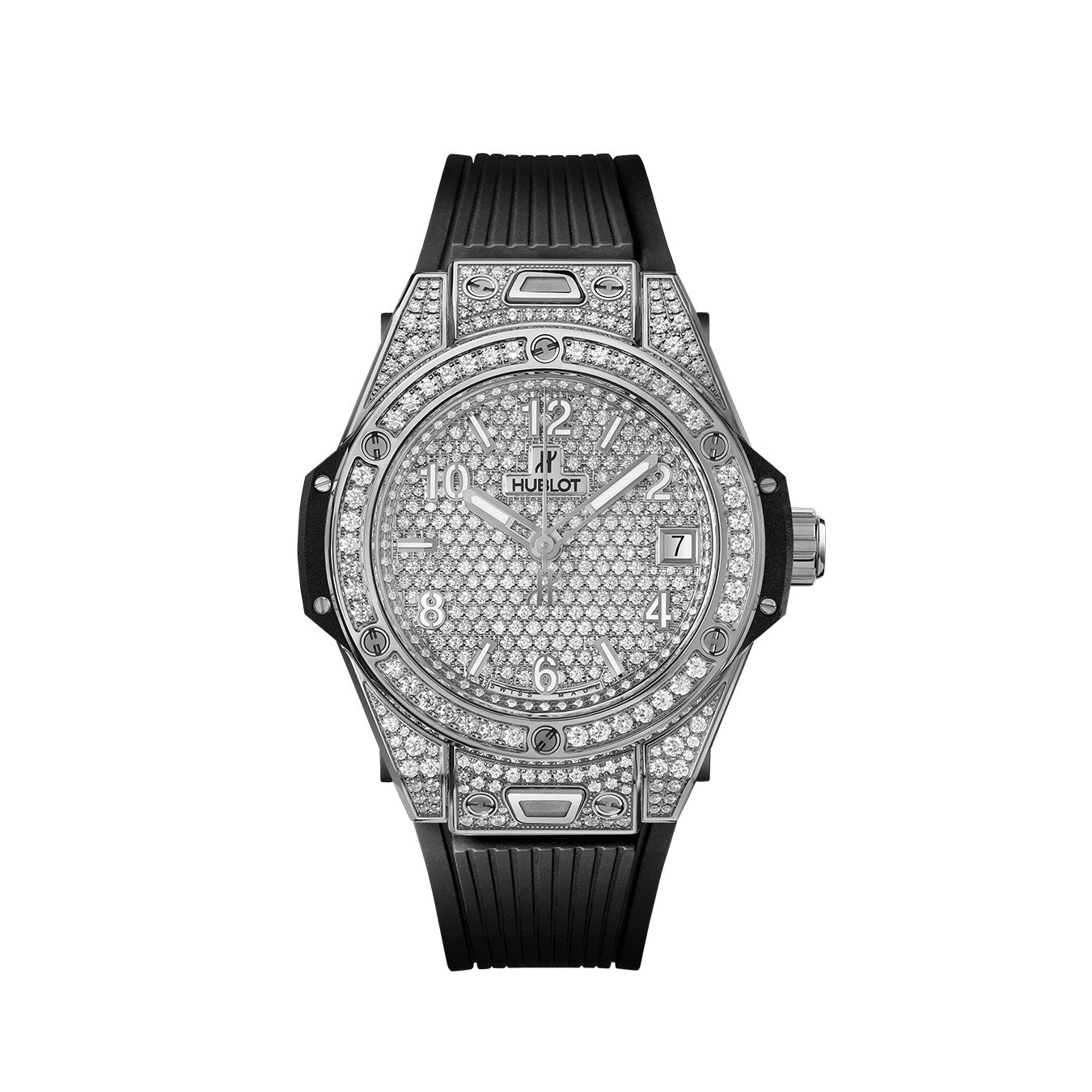 Hublot Big Bang ONE CLICK STEEL FULL PAVÃ‰ Ref# 465.SX.9010.RX.1604