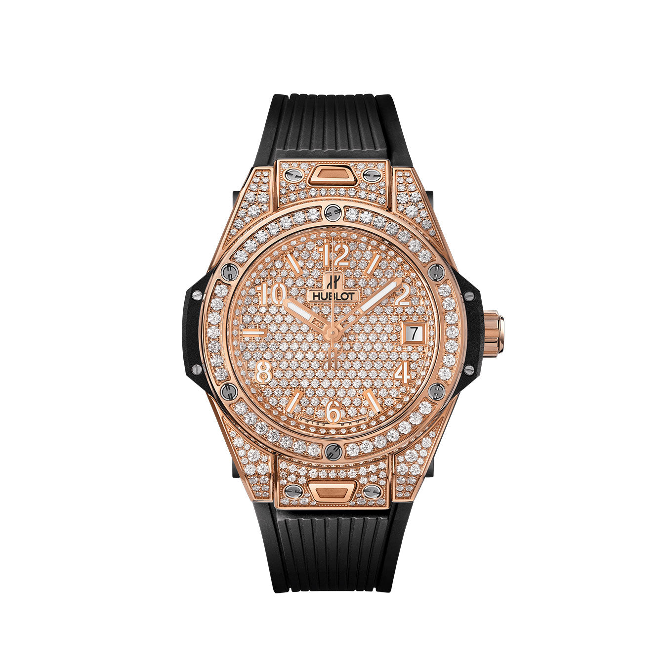 Hublot Big Bang ONE CLICK KING GOLD FULL PAVÃ‰ Ref# 465.OX.9010.RX.1604