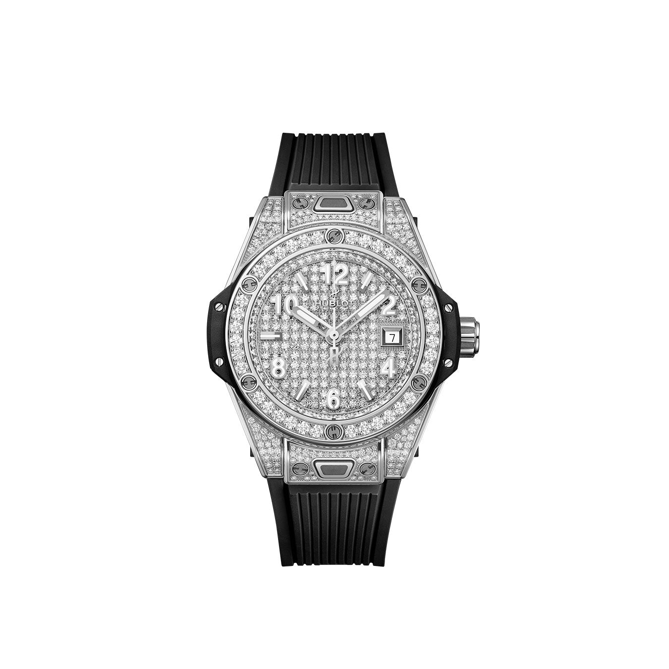 Hublot Big Bang ONE CLICK STEEL FULL PAVÃ‰ Ref# 485.SX.9000.RX.1604