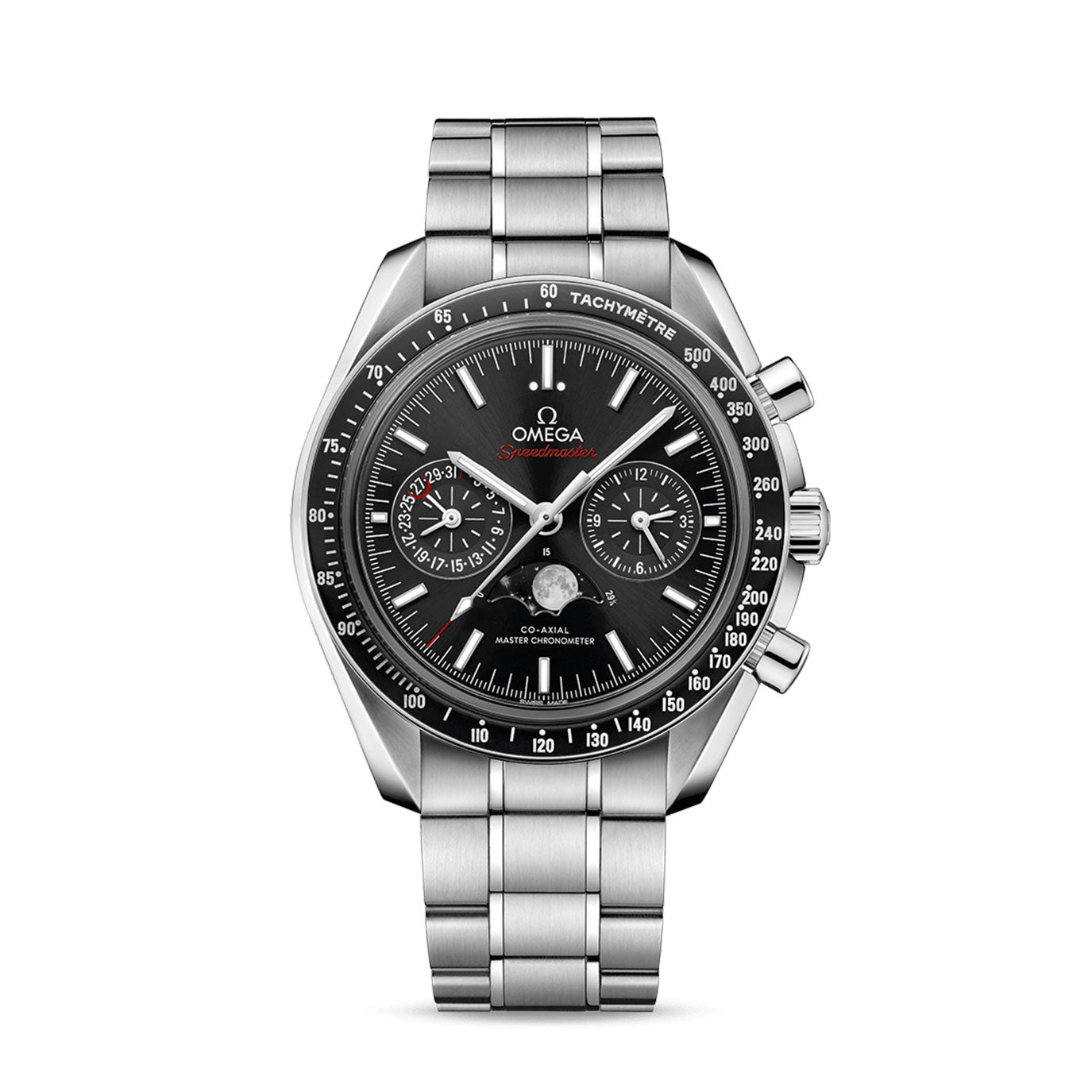 Omega Speedmaster MOONPHASE COâ€‘AXIAL MASTER CHRONOMETER MOONPHASE CHRONOGRAPH Ref# 304.30.44.52.01.001