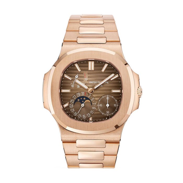 Patek Philippe Nautilus Moon Phase Rose Gold Watch 5712/1R-001 5712/1R