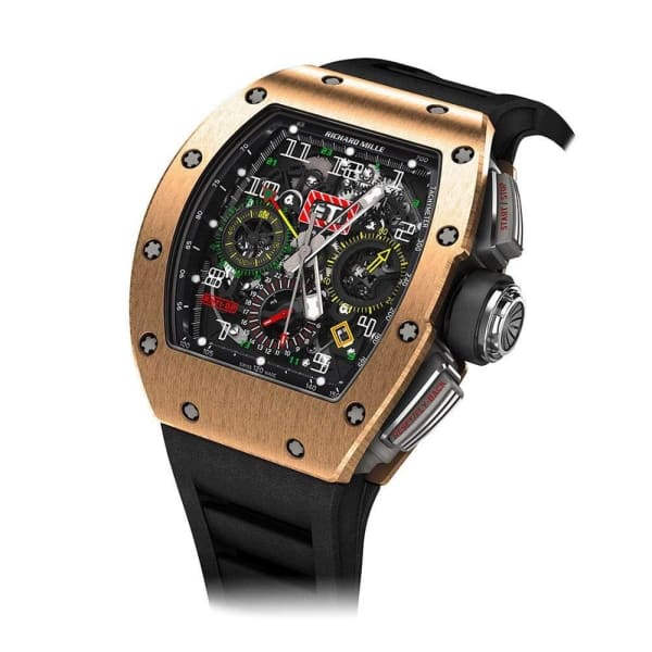 Best selling specials-RICHARD MILLE RM 11-02 Automatic Flyback Chronograph Dual Time Zone Rose Gold