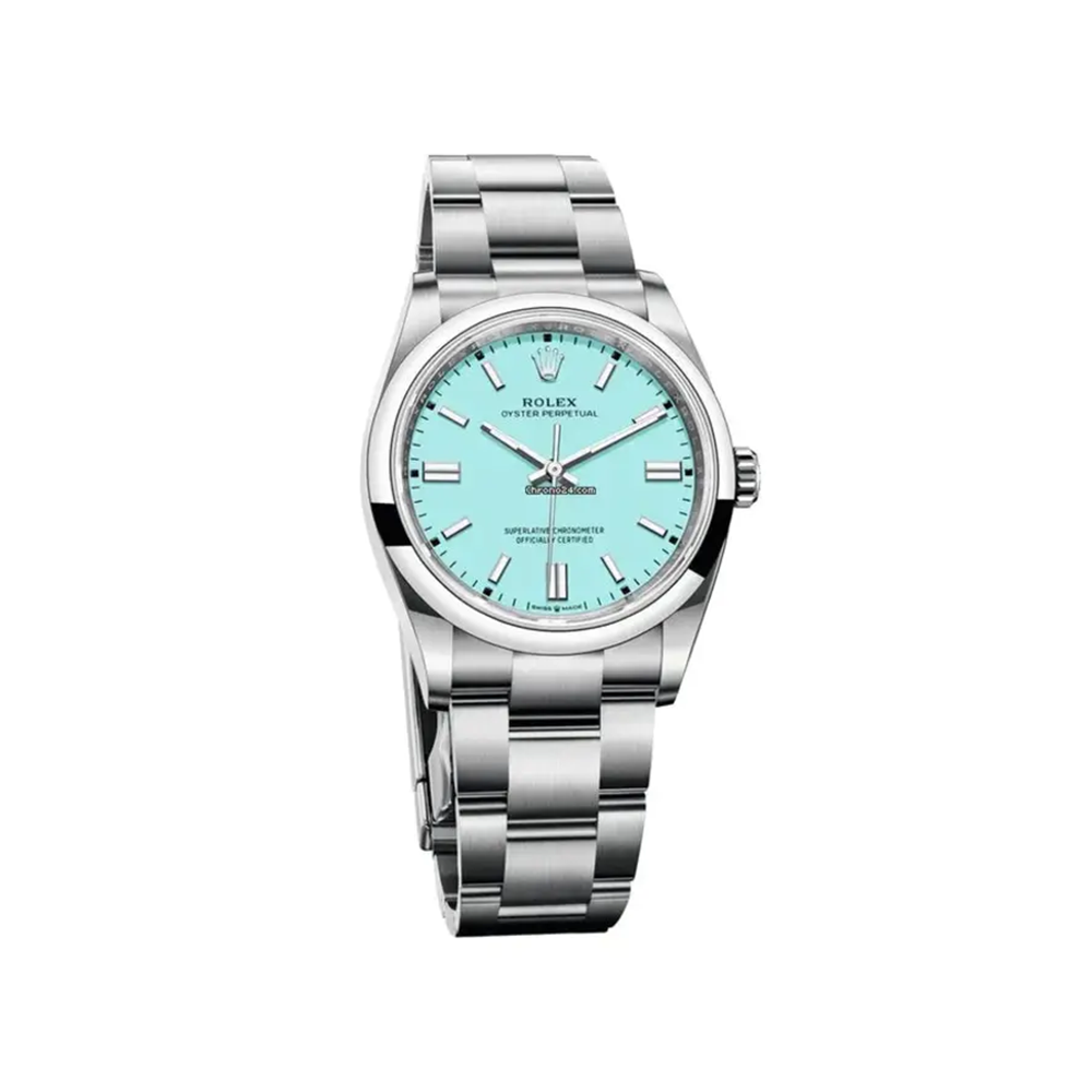 Rolex Oyster Perpetual 41mm Turquoise Blue Dial RL-007