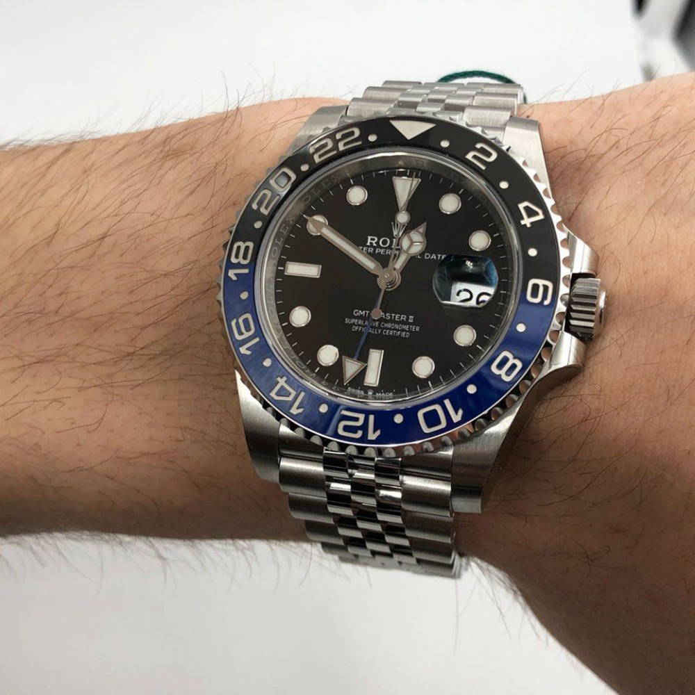 Rolex GMT-Master II 40mm Black Dial Batman Bezel RL-018