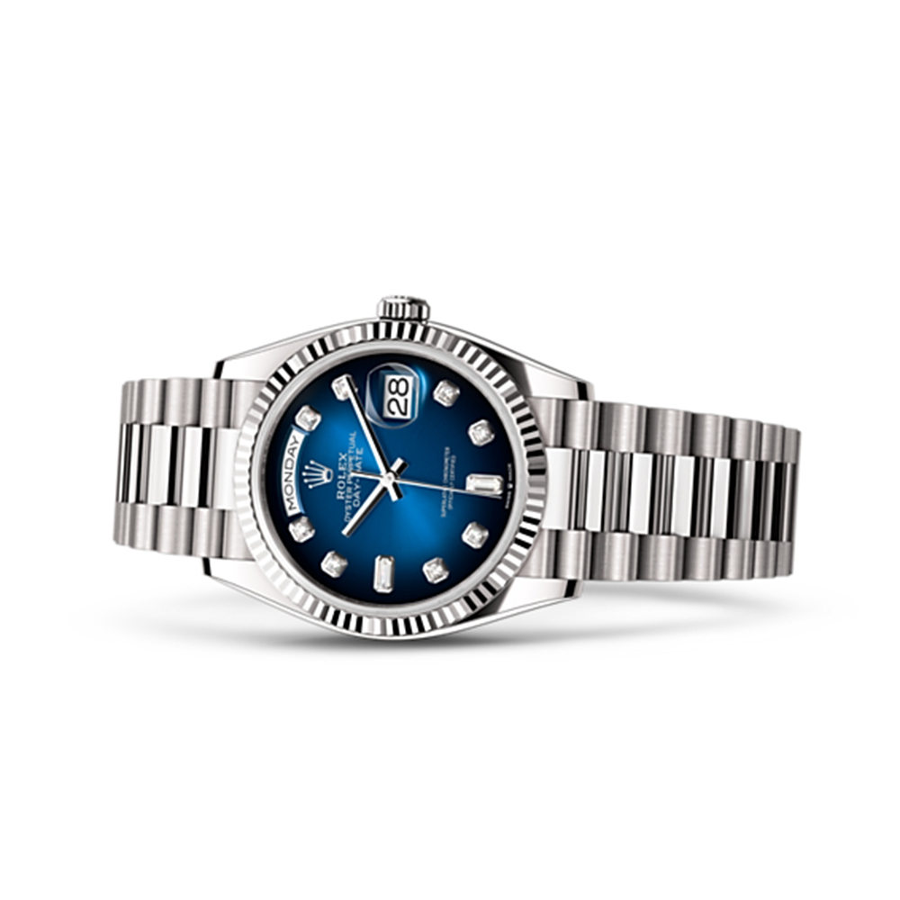 Rolex 126334 Day-Date Blue ombré w/D - New RL-039