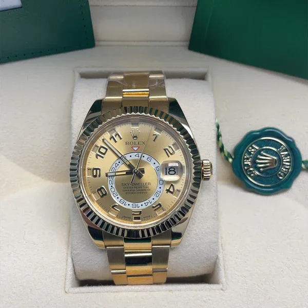 Rolex Sky-Dweller Yellow Gold-Champagne New326938 RL-052