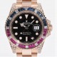 Rolex GMT Master II 126755SARU 40mm 18kt Steel Automatic Diamond Black Dial RL-072