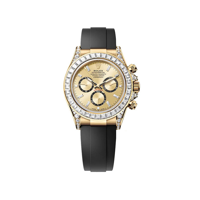 Rolex Cosmograph Daytona Oyster, 40 mm, yellow gold and diamondsReference 126538TBR