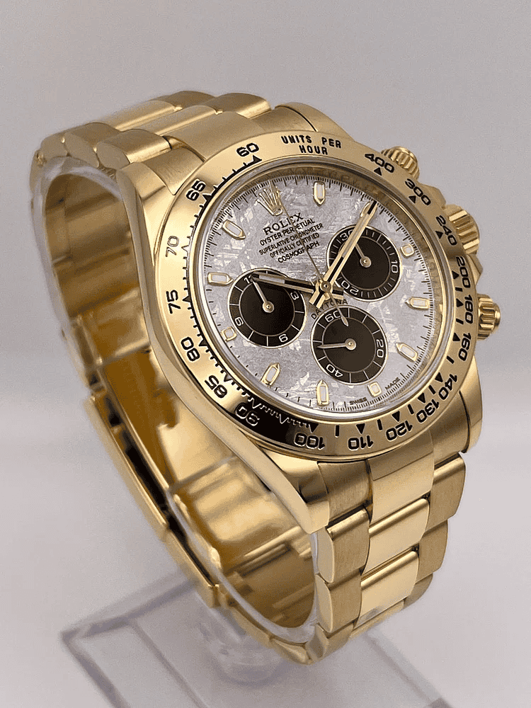 Rolex Daytona Yellow Gold Meteorite & Black Dial 116508