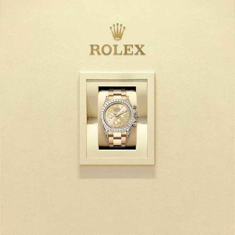 Rolex Cosmograph Daytona Oyster, 40 mm, yellow gold and diamonds Reference 126598TBR