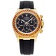 Rolex Daytona Yellow Gold Orange Sapphire Bezel Black Dial 116588SACO