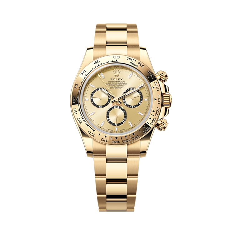 Rolex Cosmograph Daytona 40mm, 18k Yellow Gold, Ref# 126508-0005