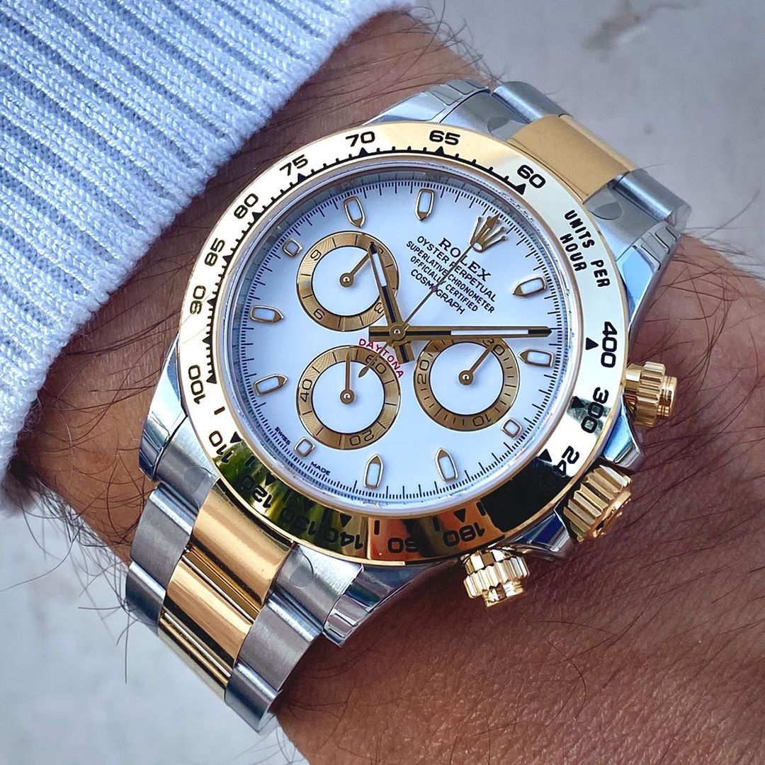 Rolex Daytona Steel & Gold White Dial 116503